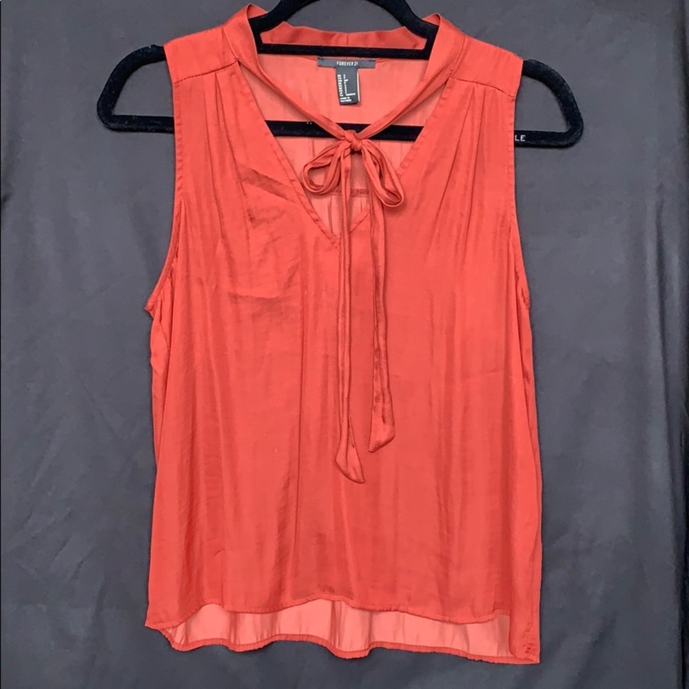 Rusted orange blouse